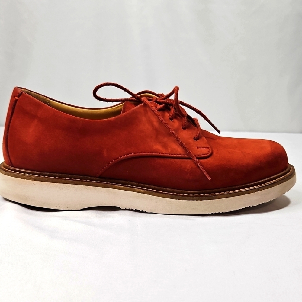 Samuel Hubbard Burnt Orange Womens Loafers Size 8